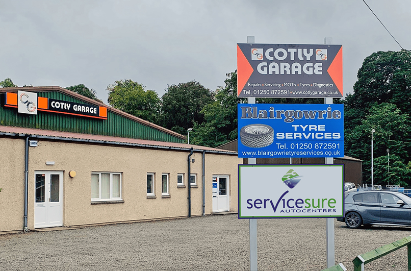 Cotly Garage in Perthshire - secure new customers