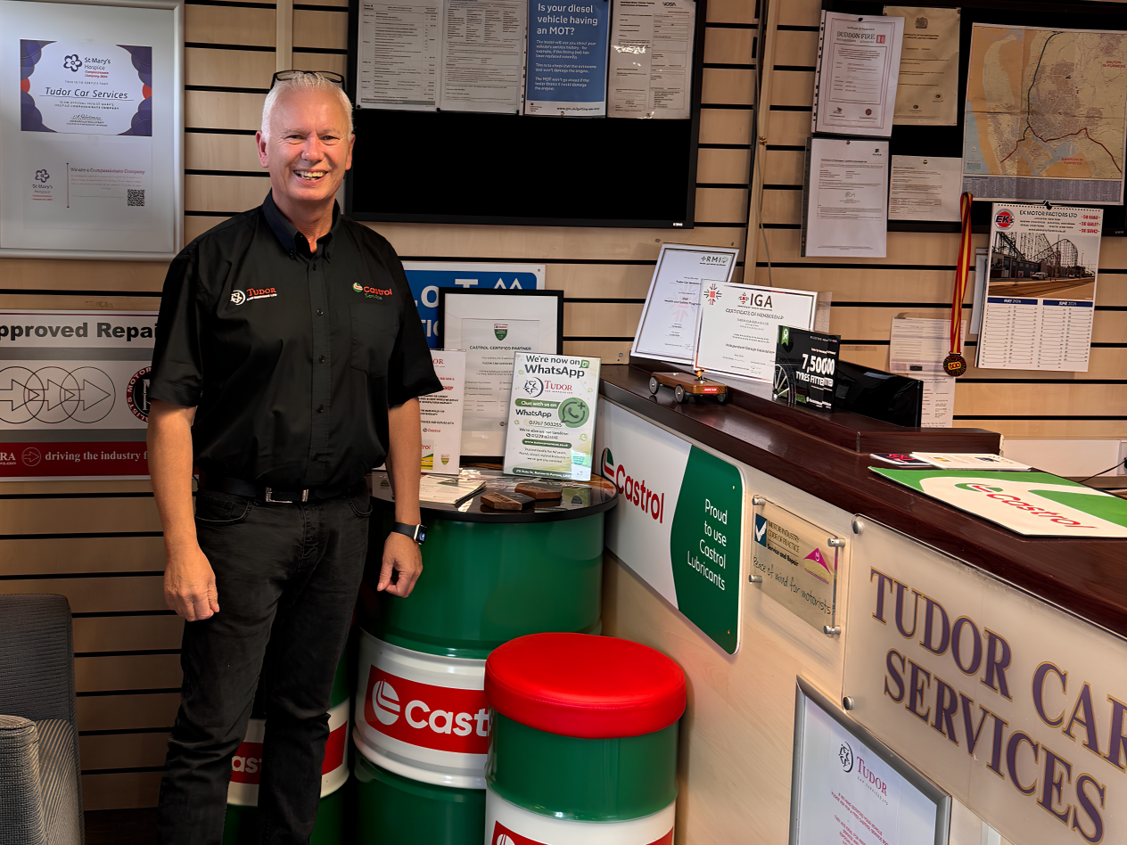 Ian Tudor, founder of Tudor Car Services in Barrow-in-Furness - online booking system for independent garages